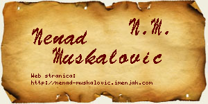 Nenad Muskalović vizit kartica